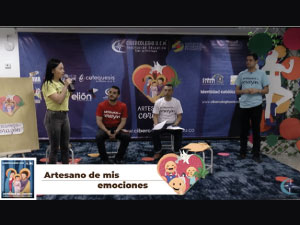 Fotografía de la actividad donde se promueve el Diario del Artesano en las campañas de promoción y prevención como plan de sensibilización y formación para niños, niñas y adolescentes. 